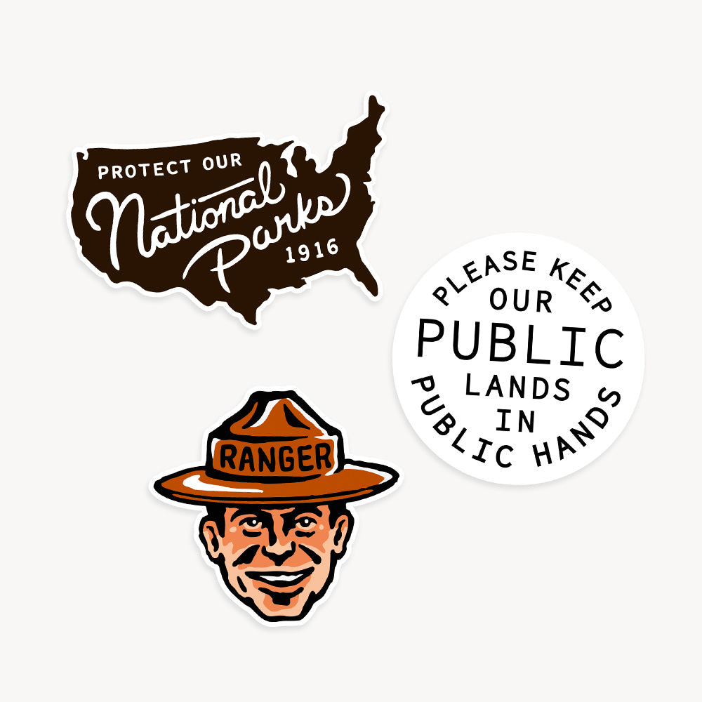 National Park Vinyl Stickers - Three Pack