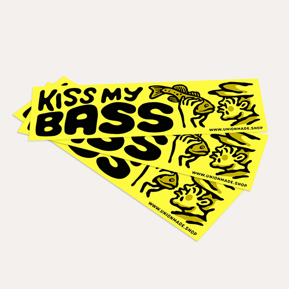 Kiss My Bass - Bumper Sticker