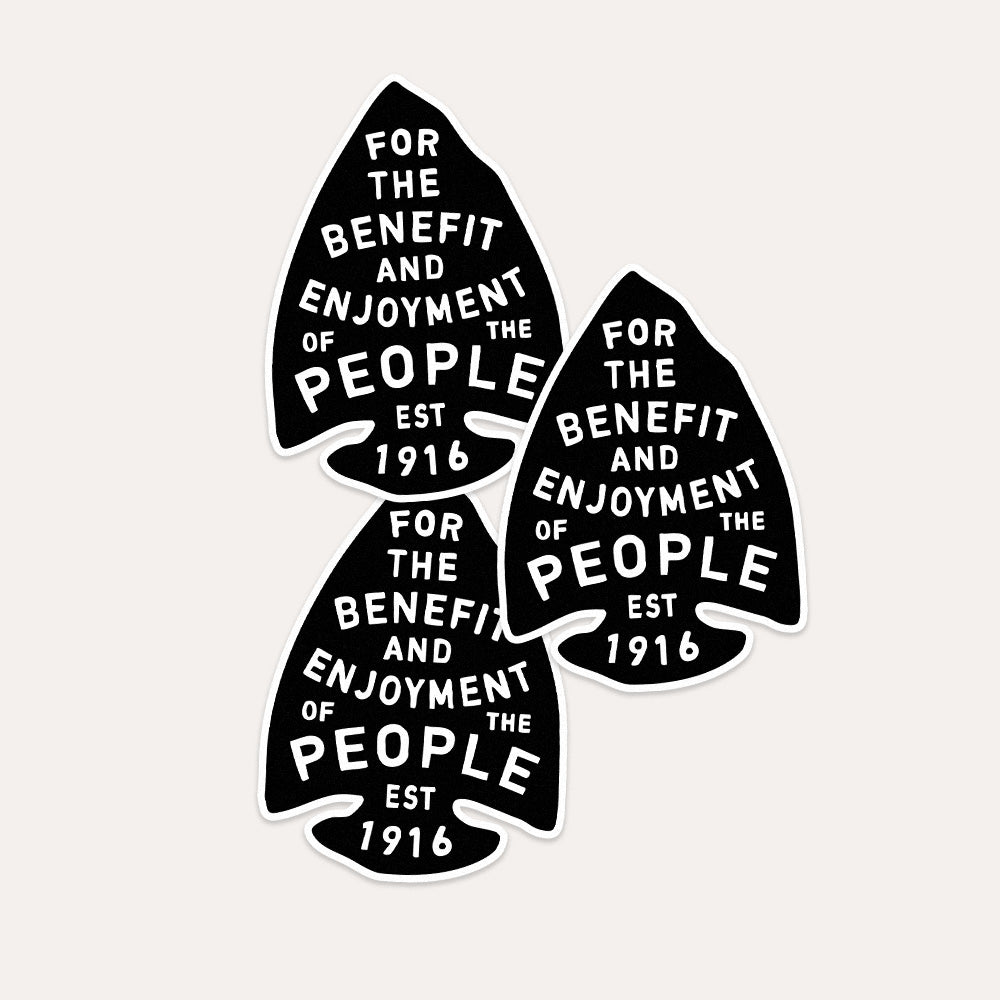 For the Benefit & Enjoyment of the People - Vinyl Sticker