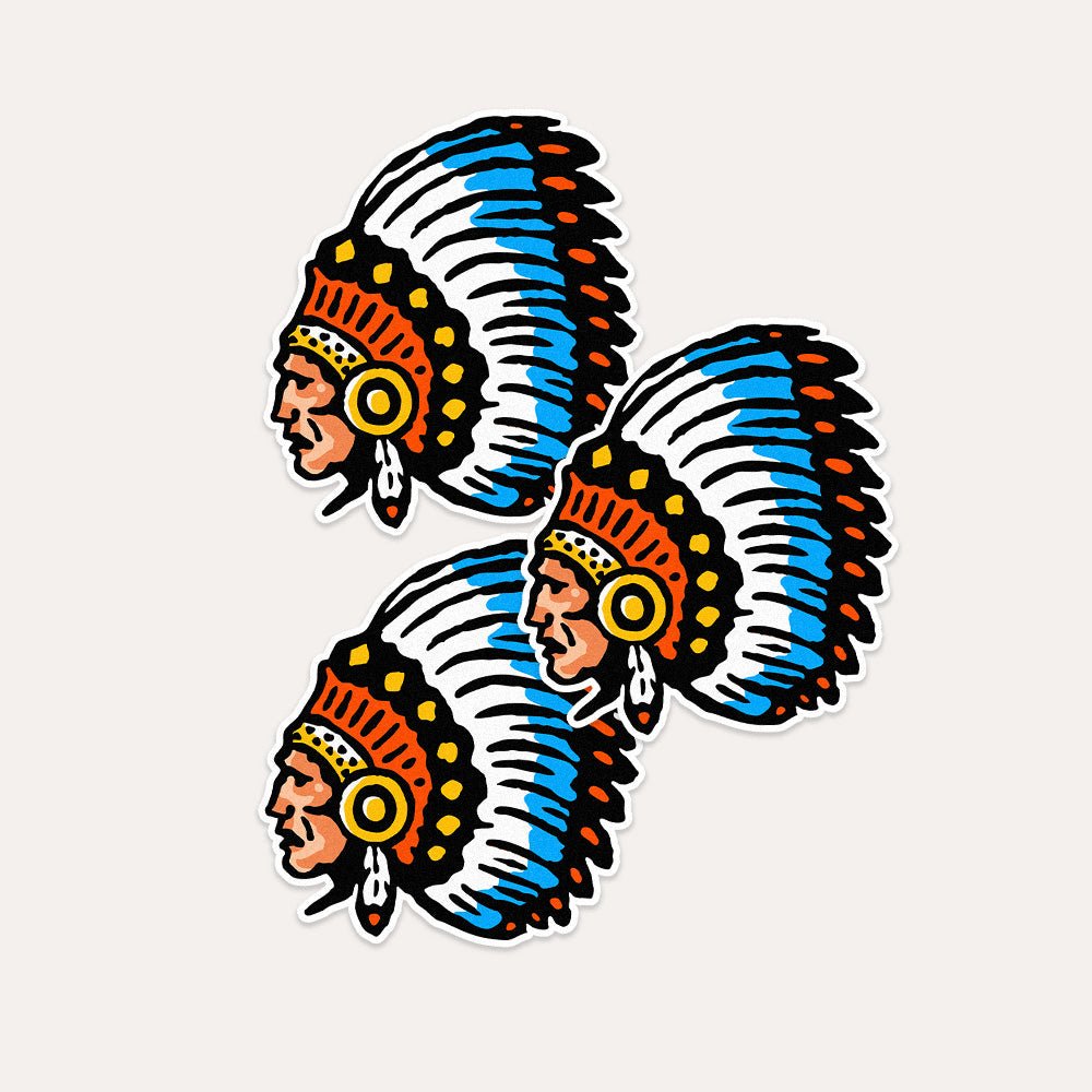 Indian Chief - Vinyl Sticker