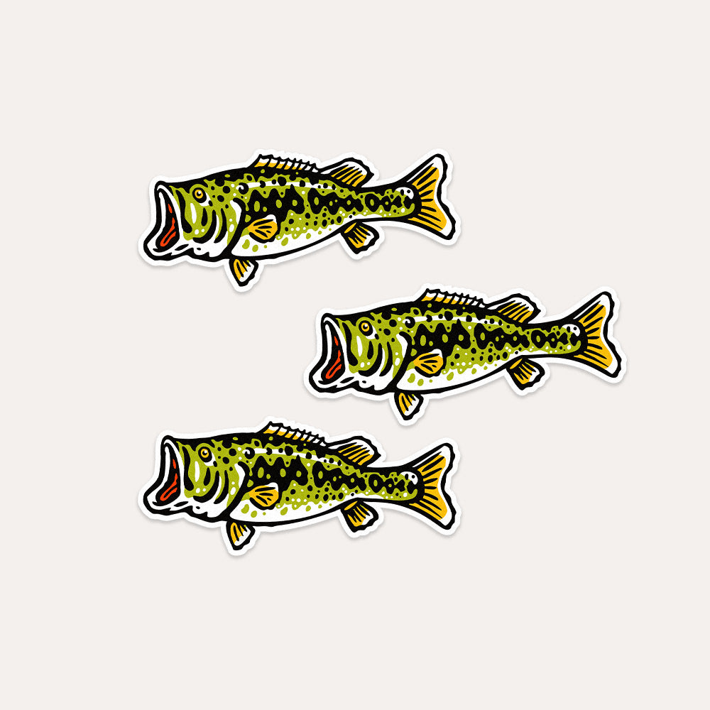 Large Mouth Bass - Vinyl Sticker