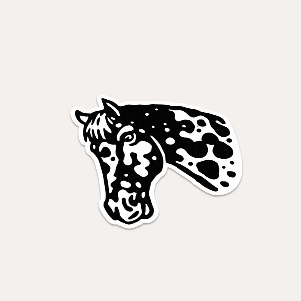Horse Head B+W - Vinyl Sticker