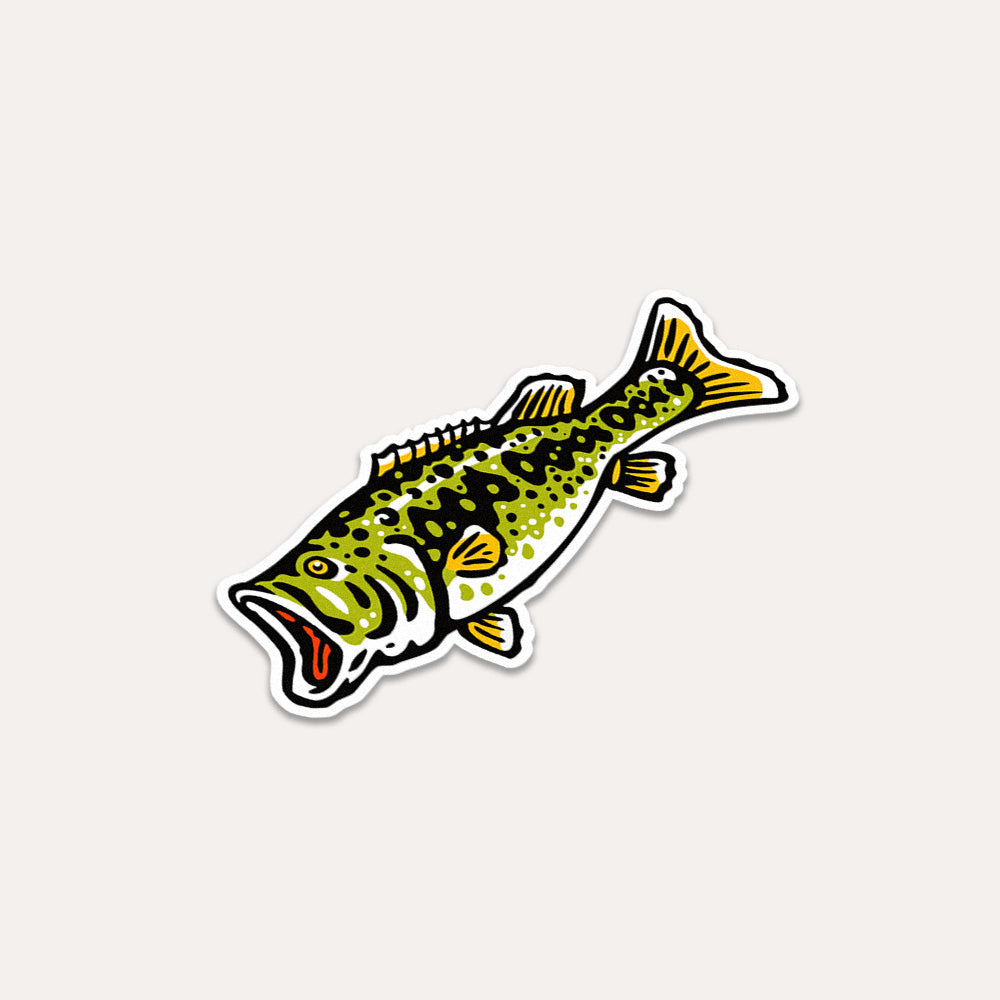 Large Mouth Bass - Vinyl Sticker
