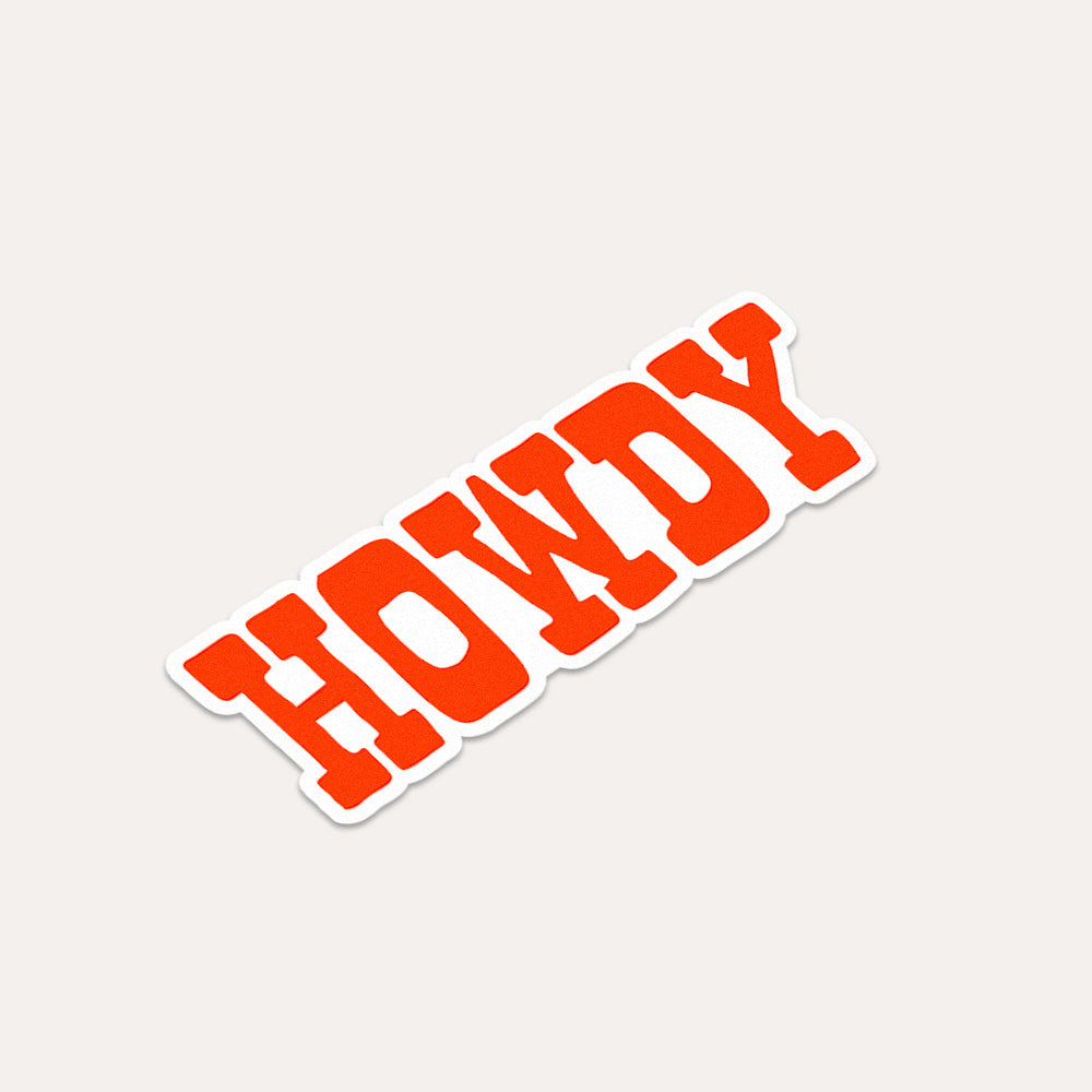 Red Howdy - Vinyl Sticker