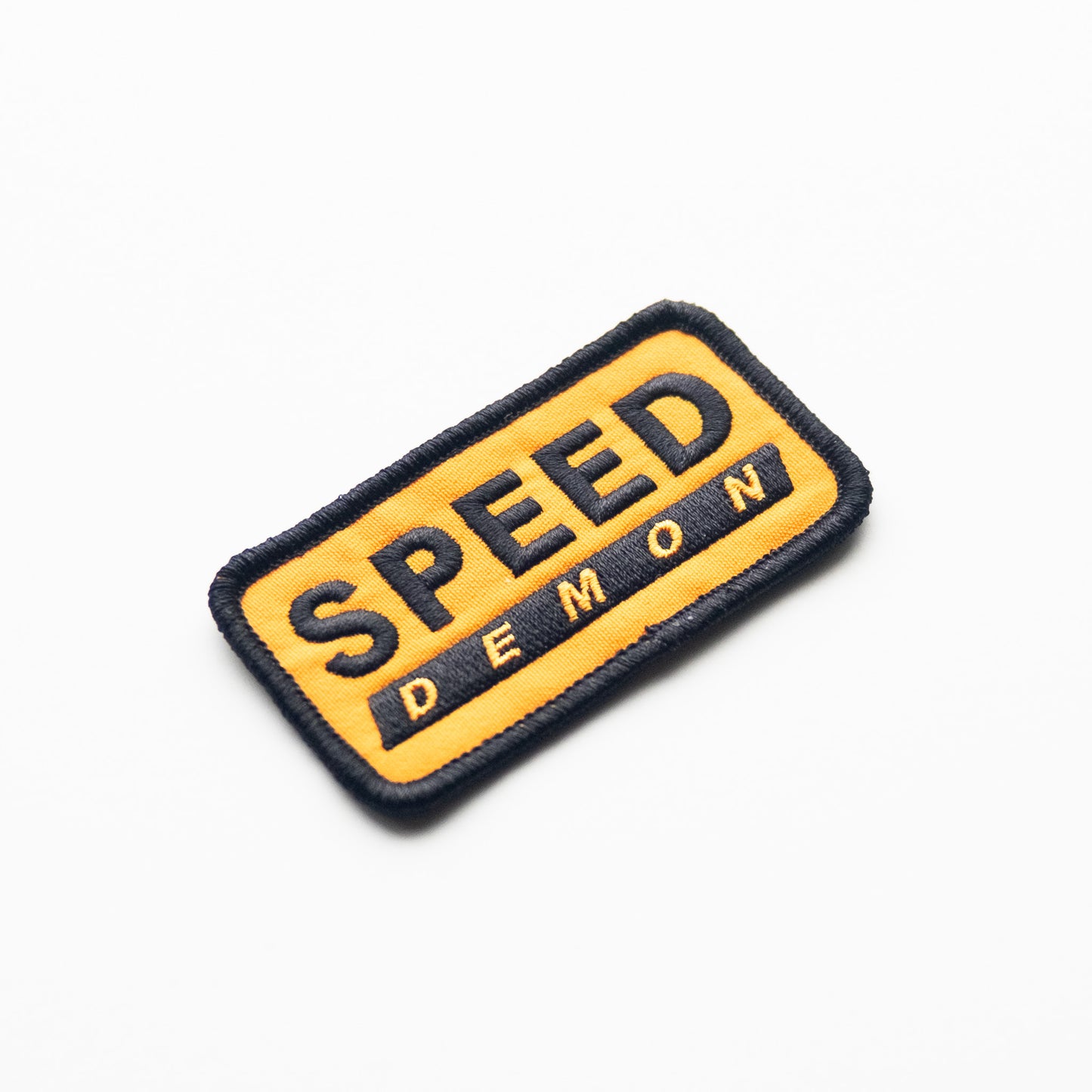 Speed Demon - Iron On Patch - Black and Gold
