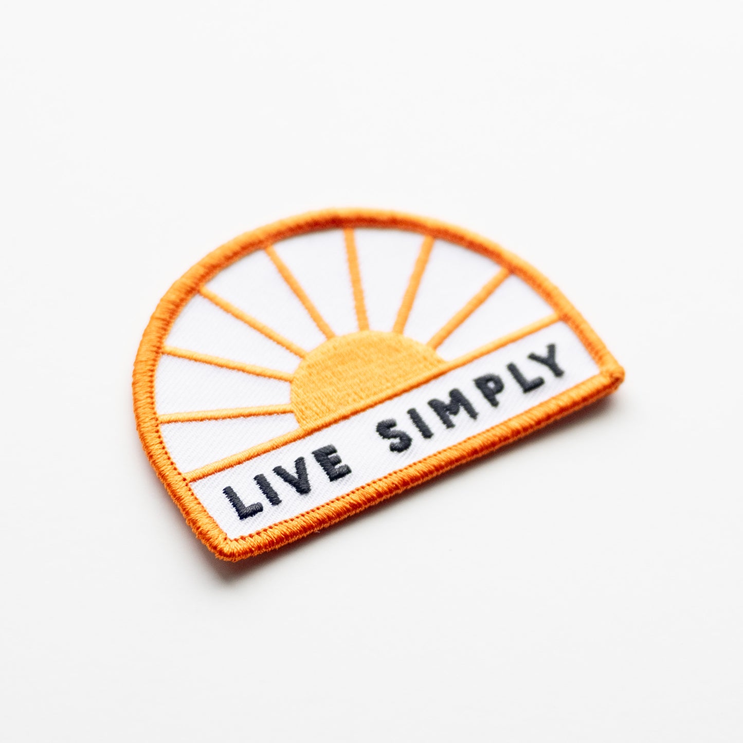 Live Simply Sun - Iron On Patch