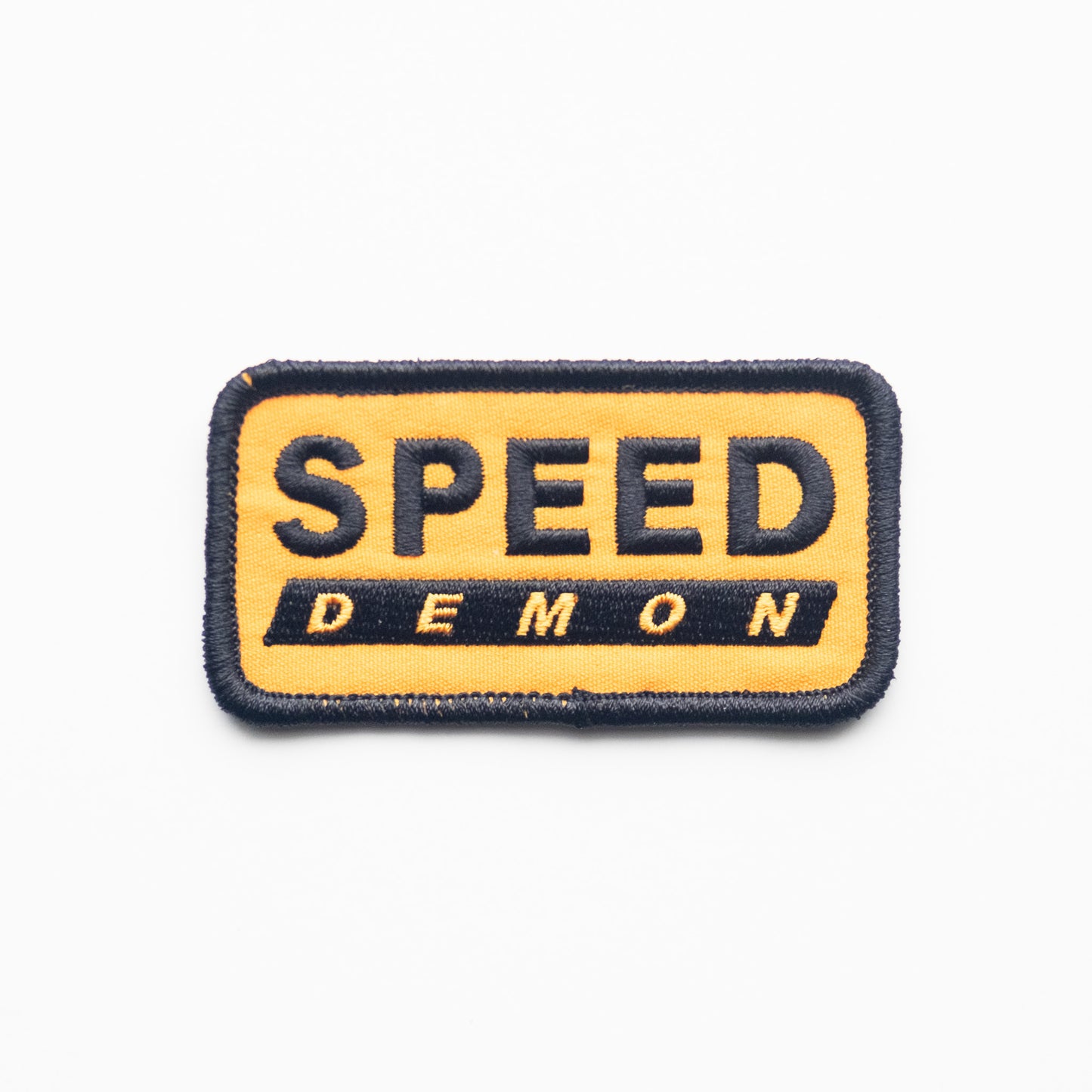 Speed Demon - Iron On Patch - Black and Gold