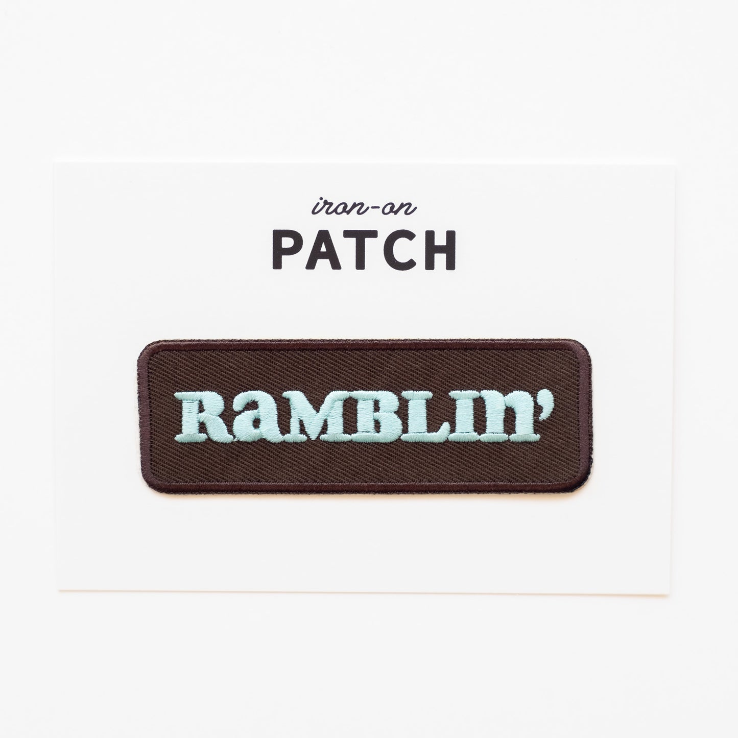 Ramblin' - Iron On Patch