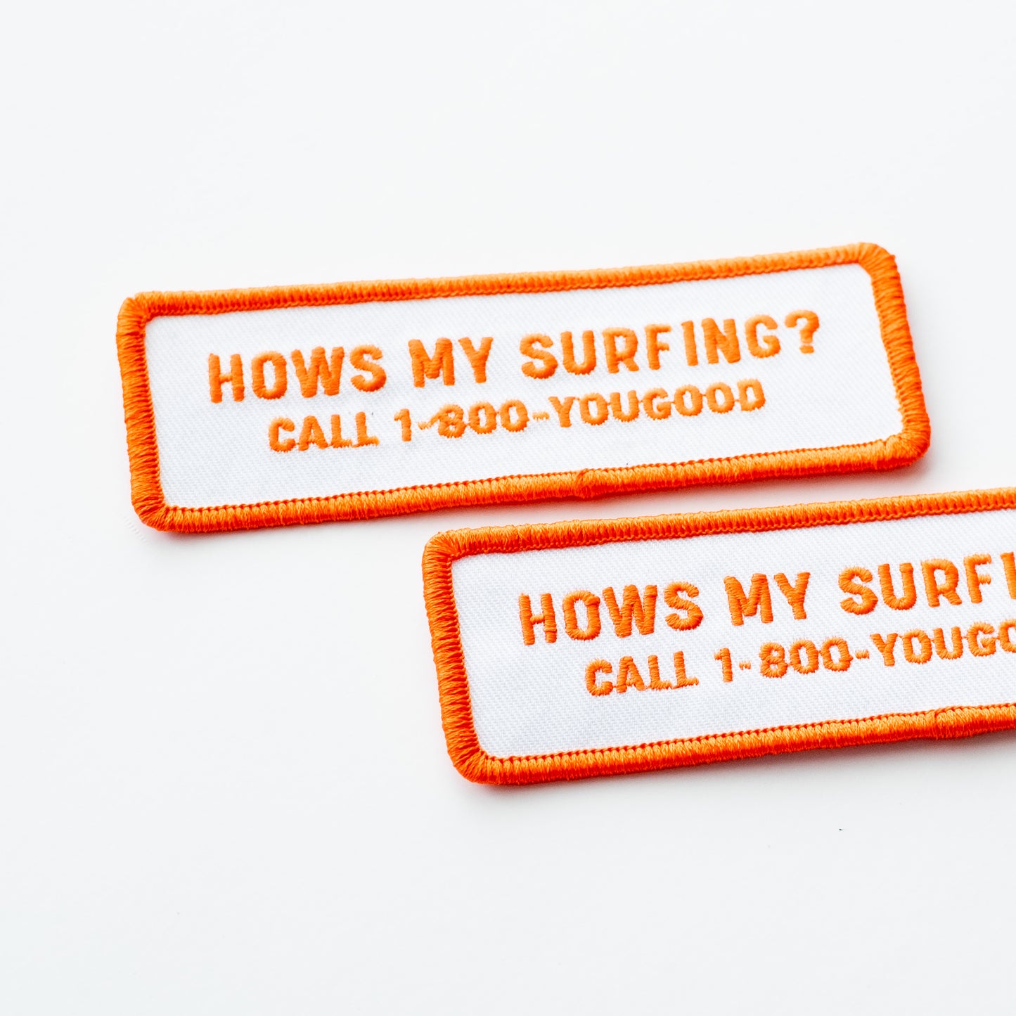 Hows my Surfing? - Iron On Patch