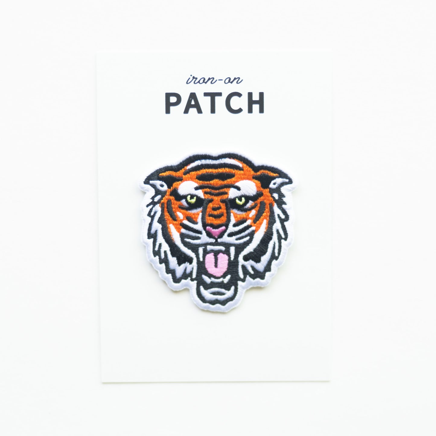 Bengal Tiger Face - Iron On Patch