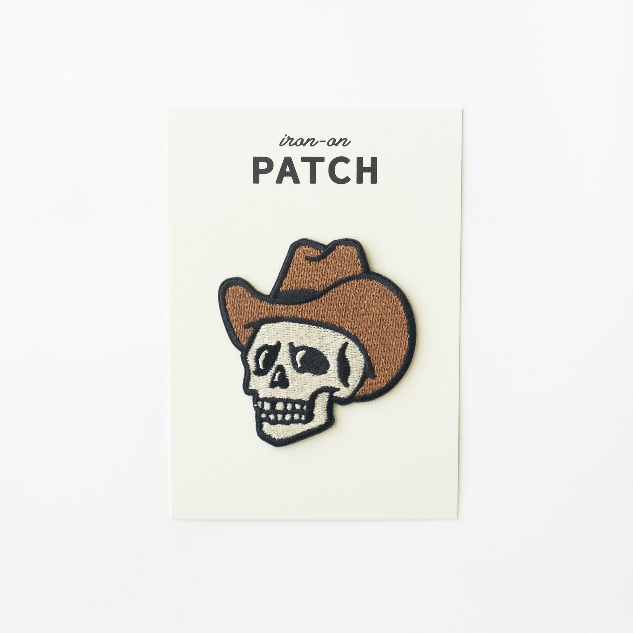 Cowboy Skull - Iron On Patch