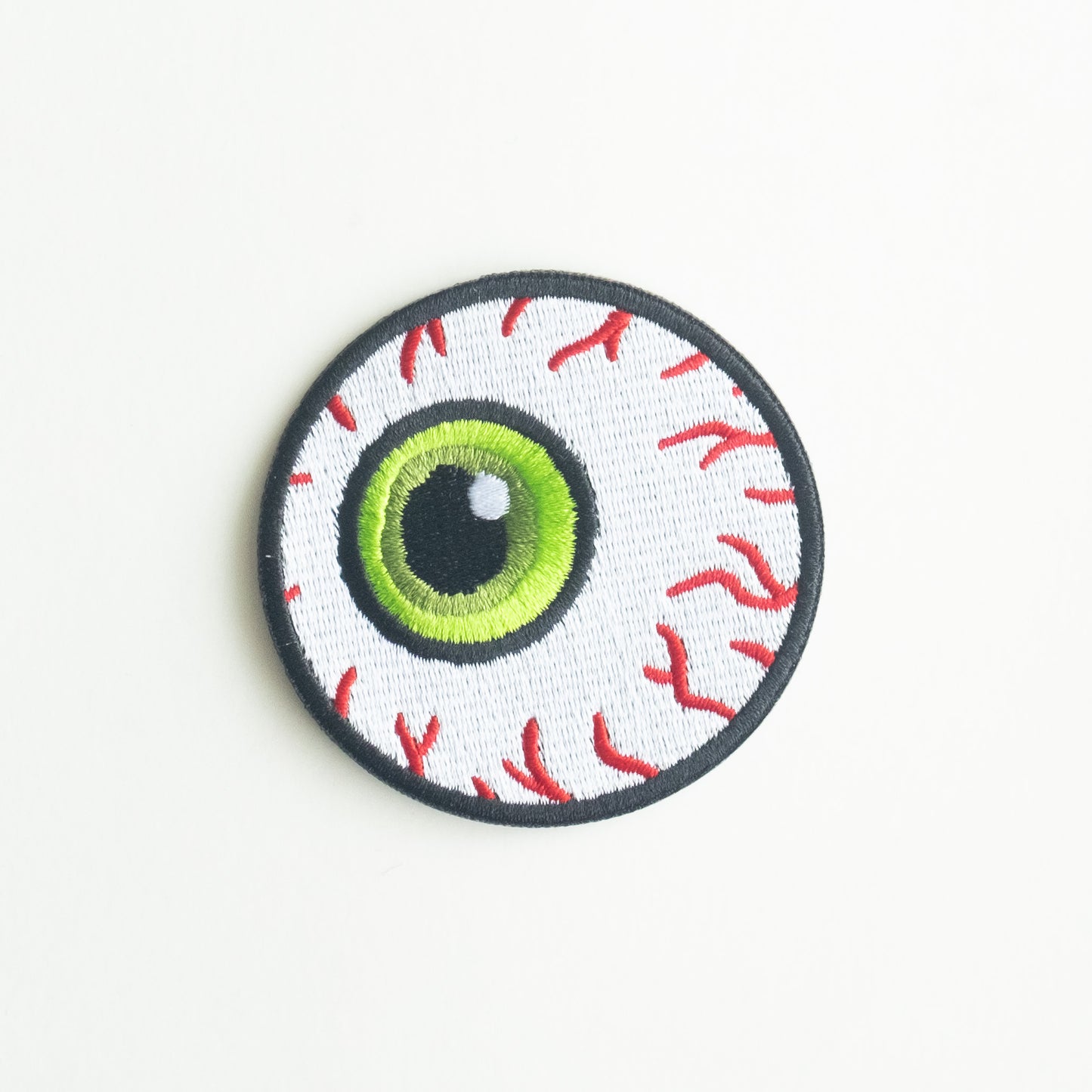 Green Eyeball - Iron On Patch