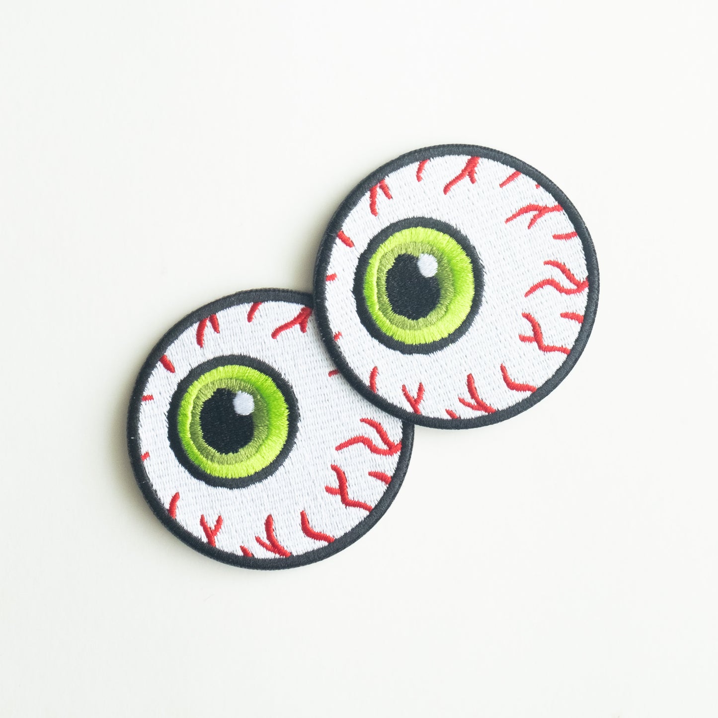 Green Eyeball - Iron On Patch