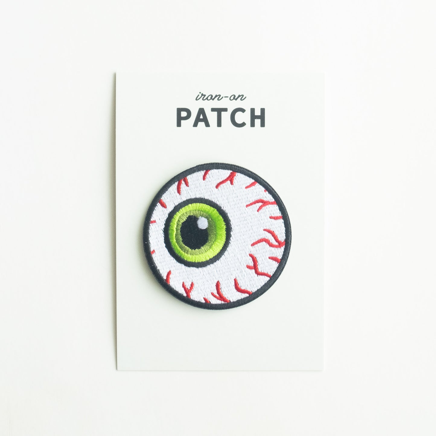 Green Eyeball - Iron On Patch