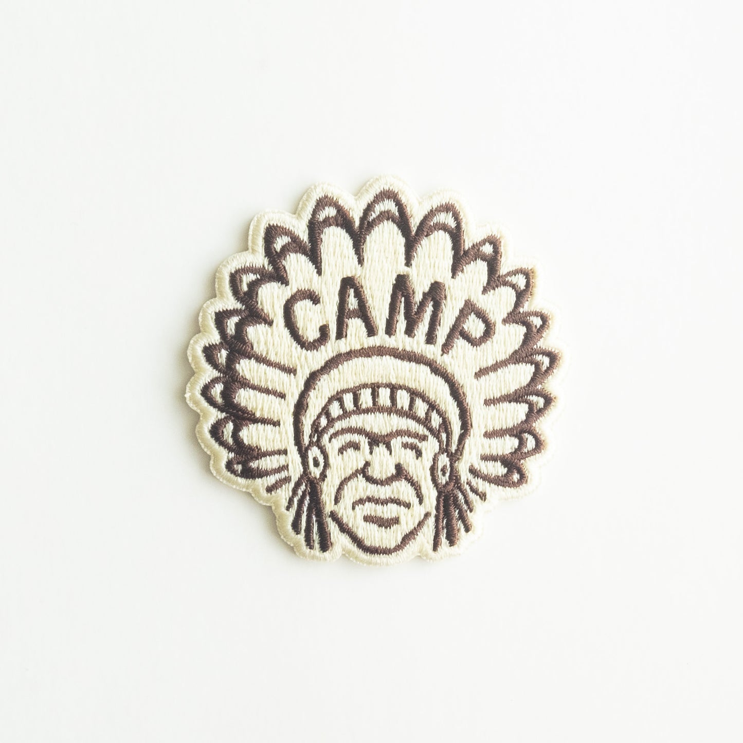 Indian Chief Camp - Iron On Patch