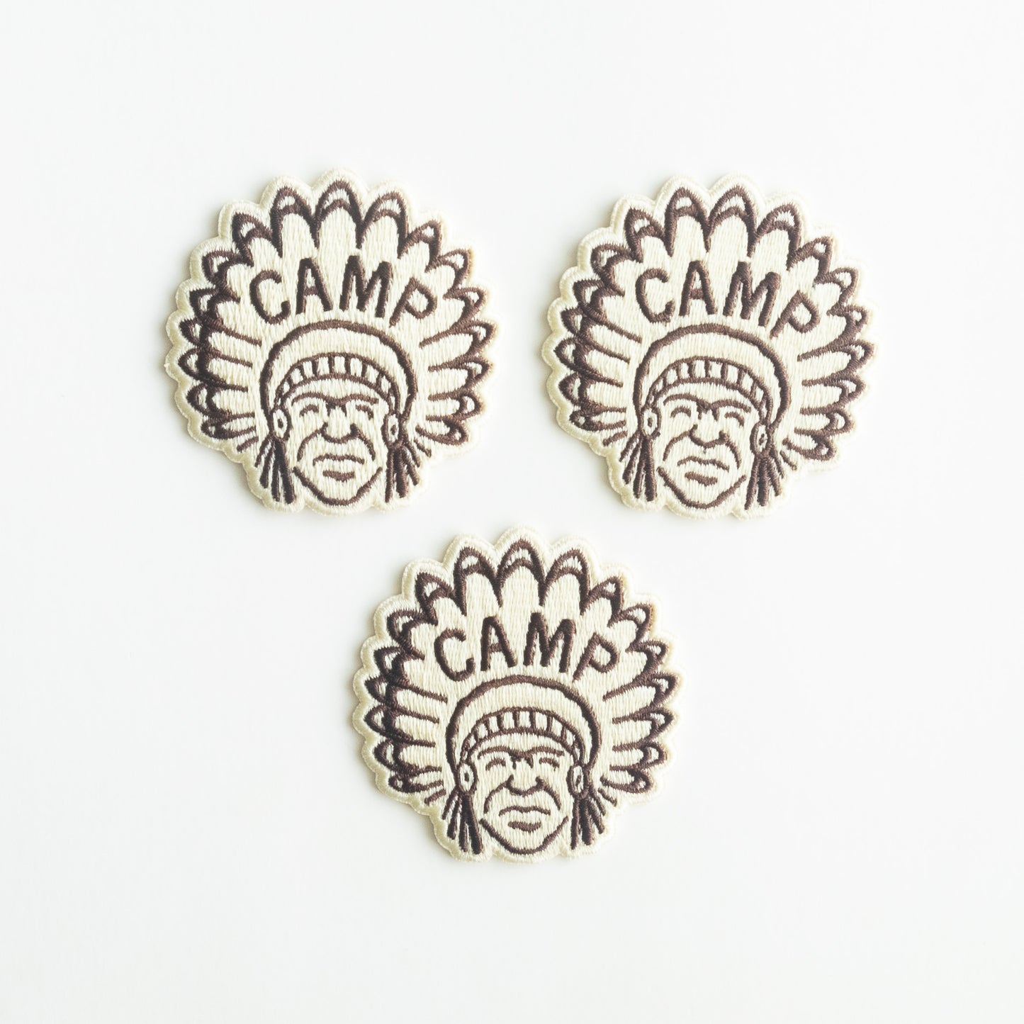 Indian Chief Camp - Iron On Patch