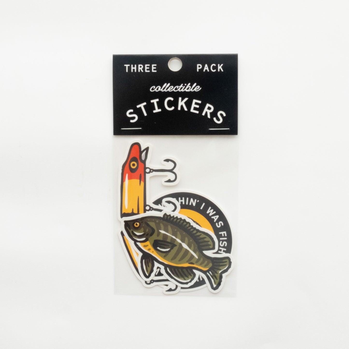 Fishing Three Pack of Vinyl Stickers