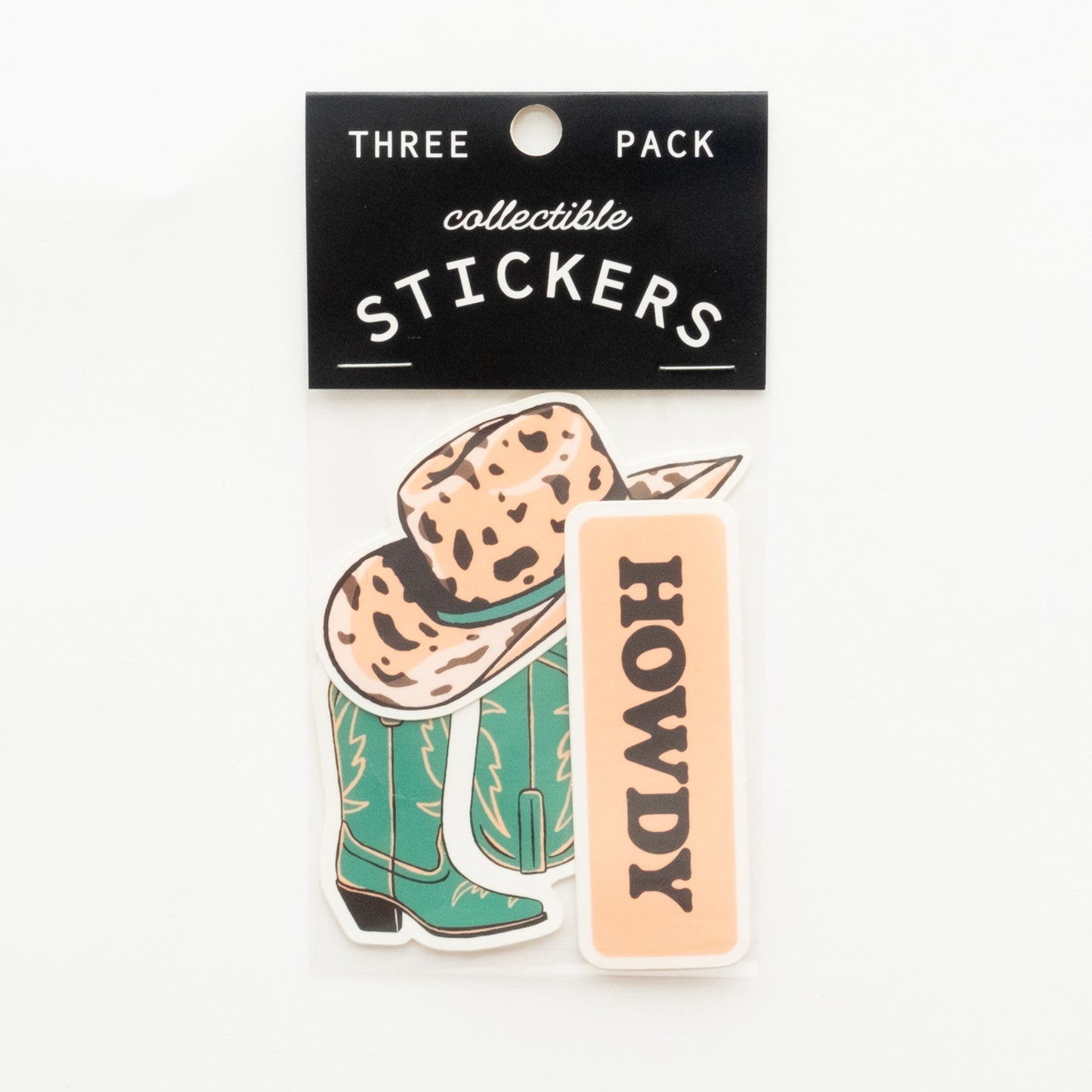 Howdy Three Pack of Vinyl Stickers