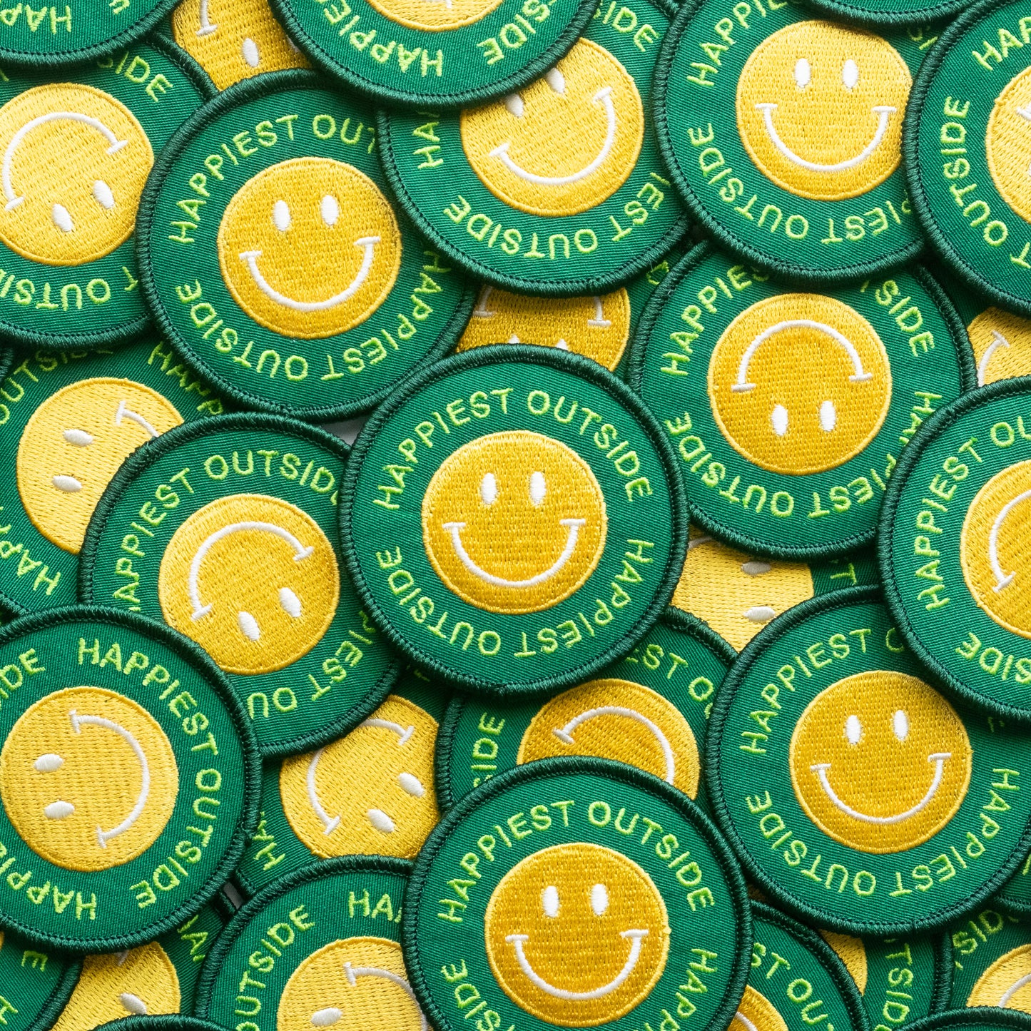 Happiest Outside - Iron On Patch