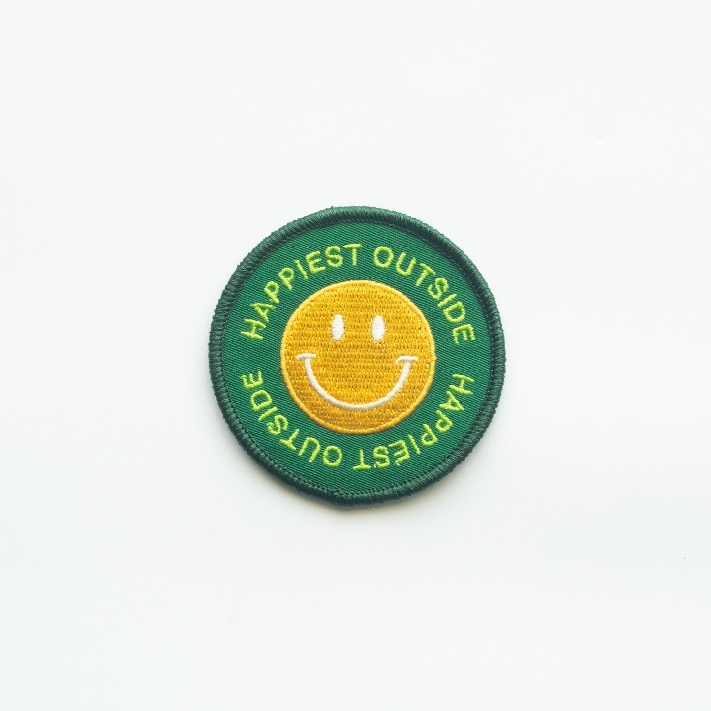 Happiest Outside - Iron On Patch
