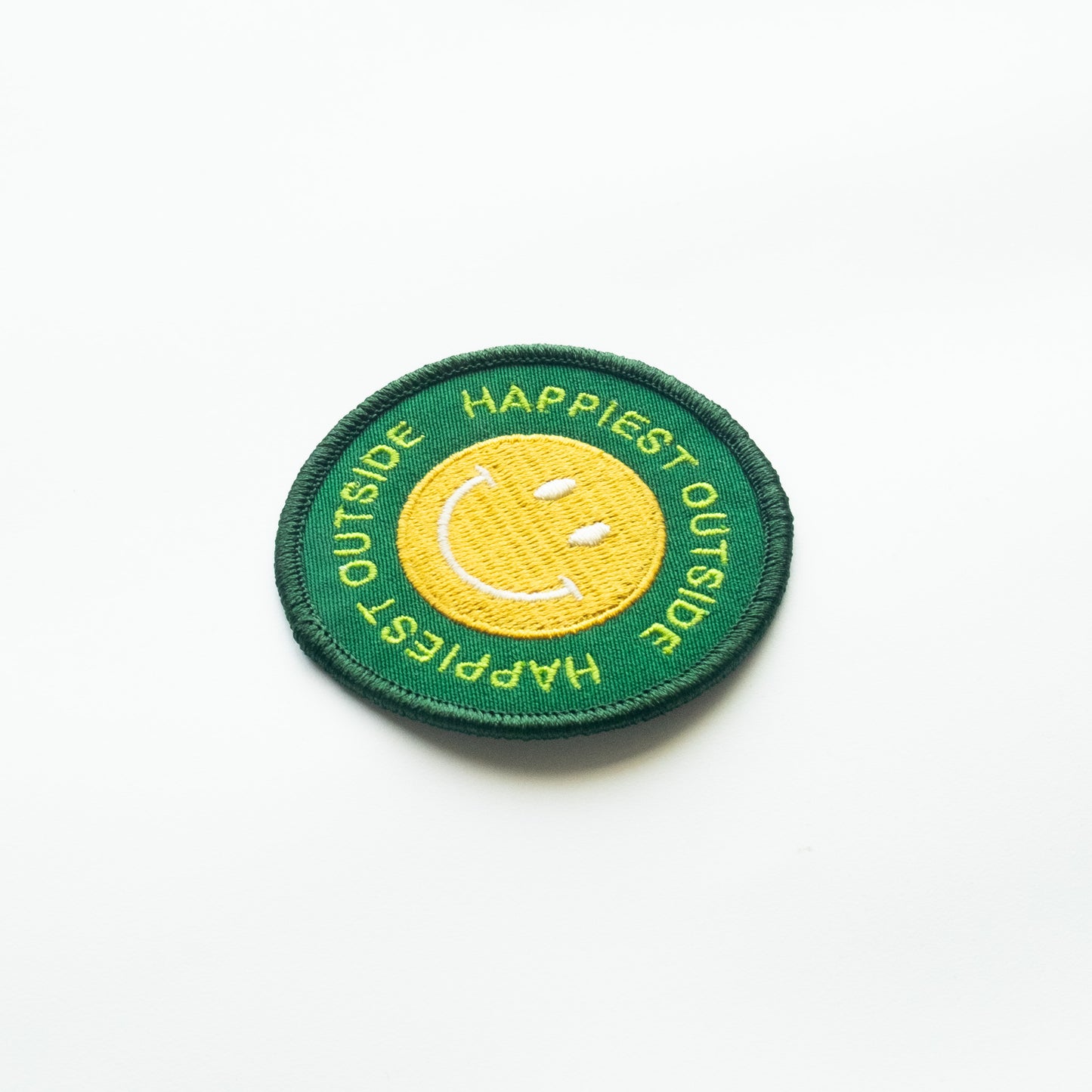Happiest Outside - Iron On Patch