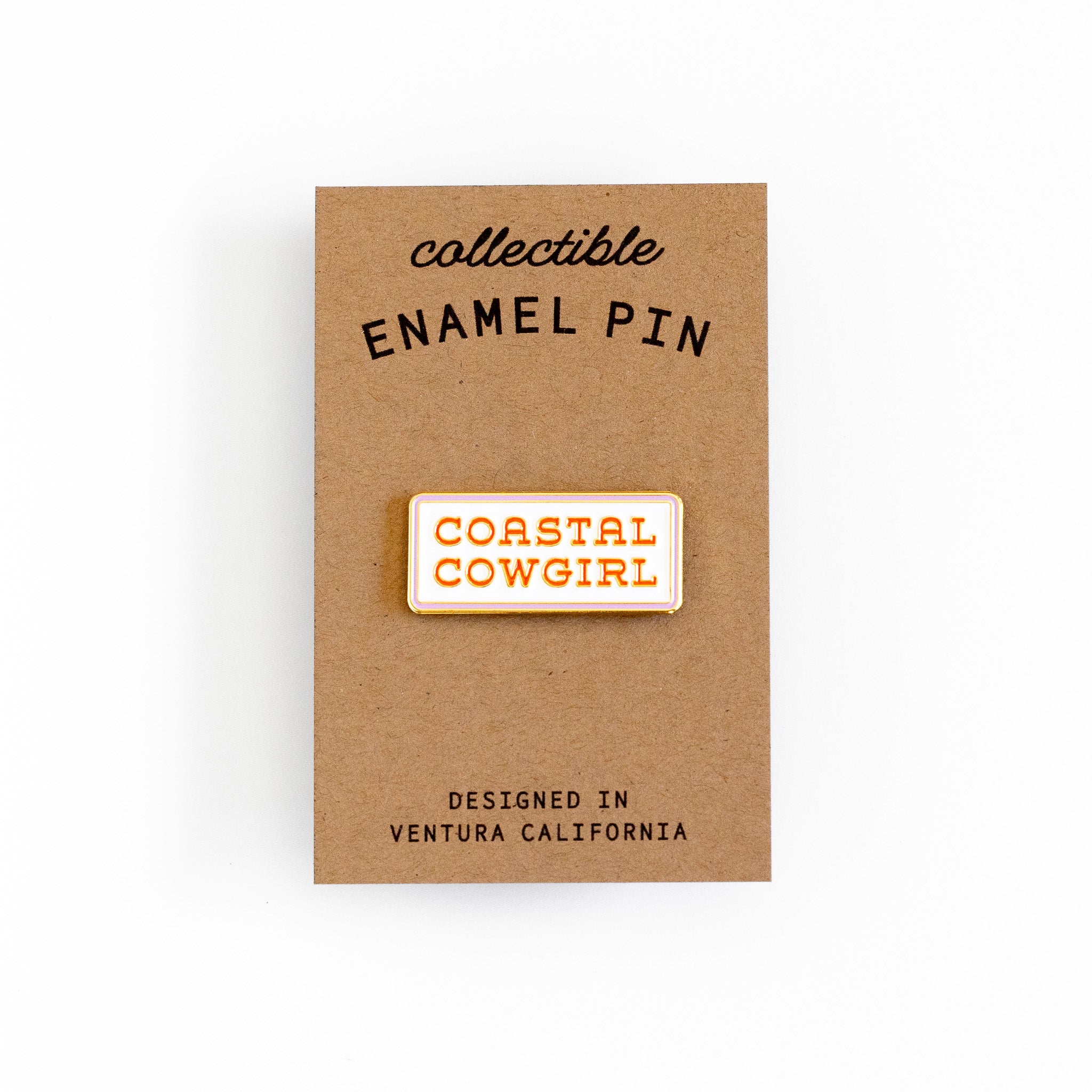 Coastal Cowgirl Enamel Pin - Metallic Gold