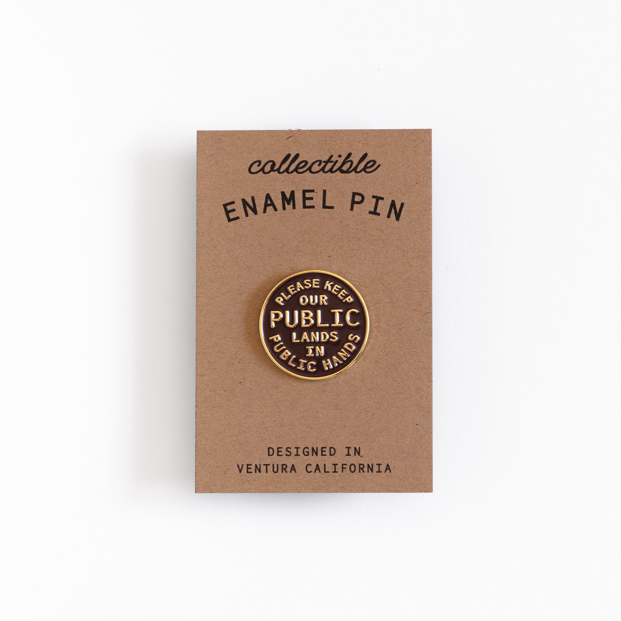 Public Lands Enamel Pin