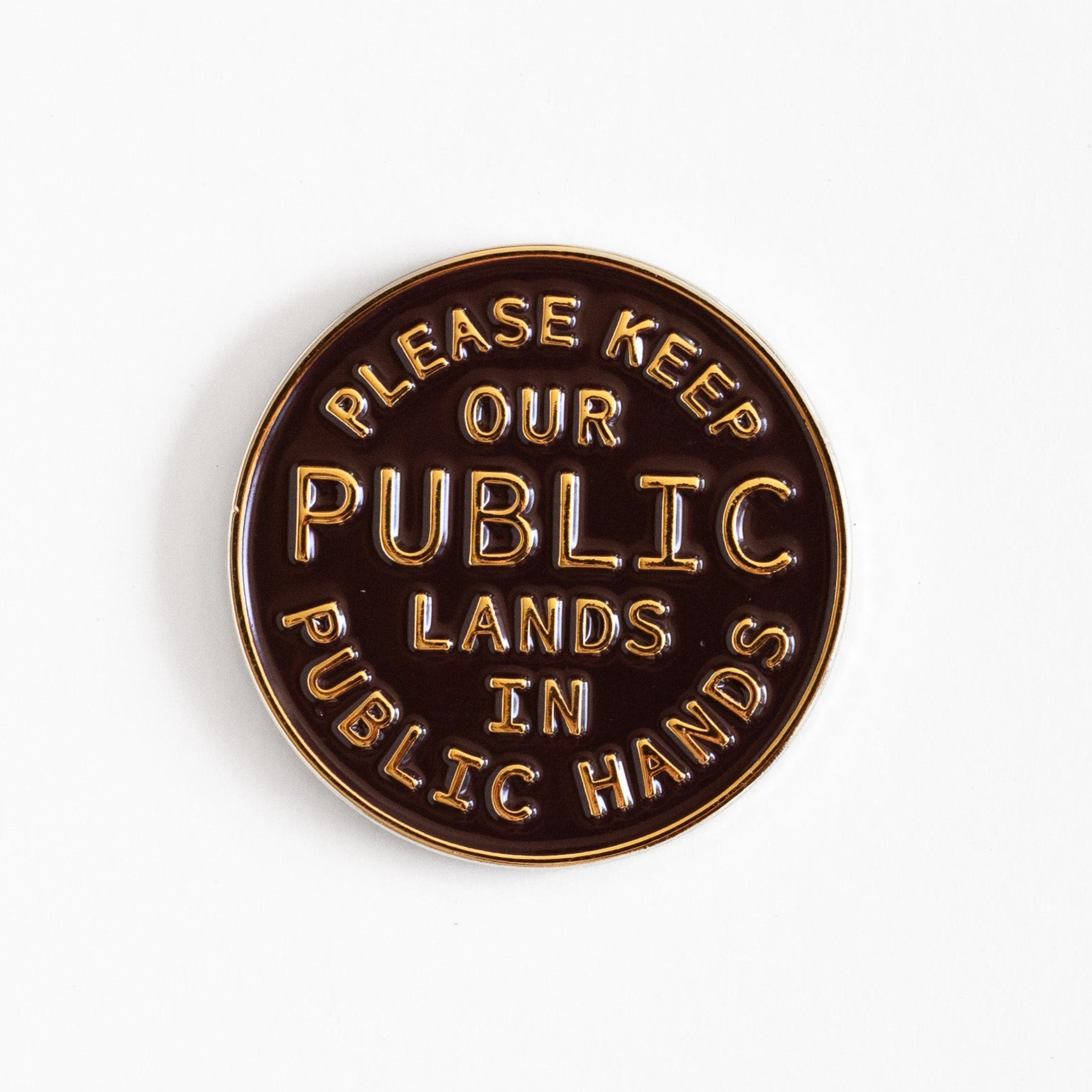 Public Lands Enamel Pin