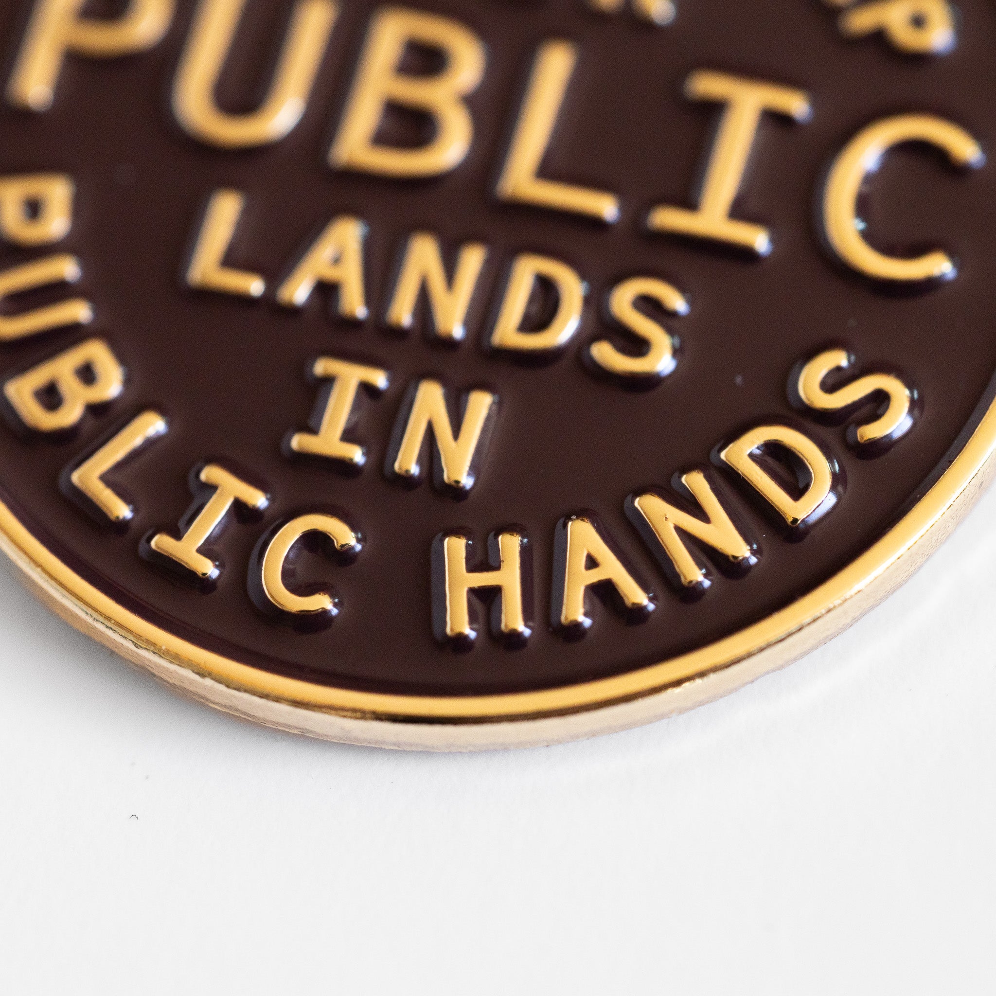 Public Lands Enamel Pin