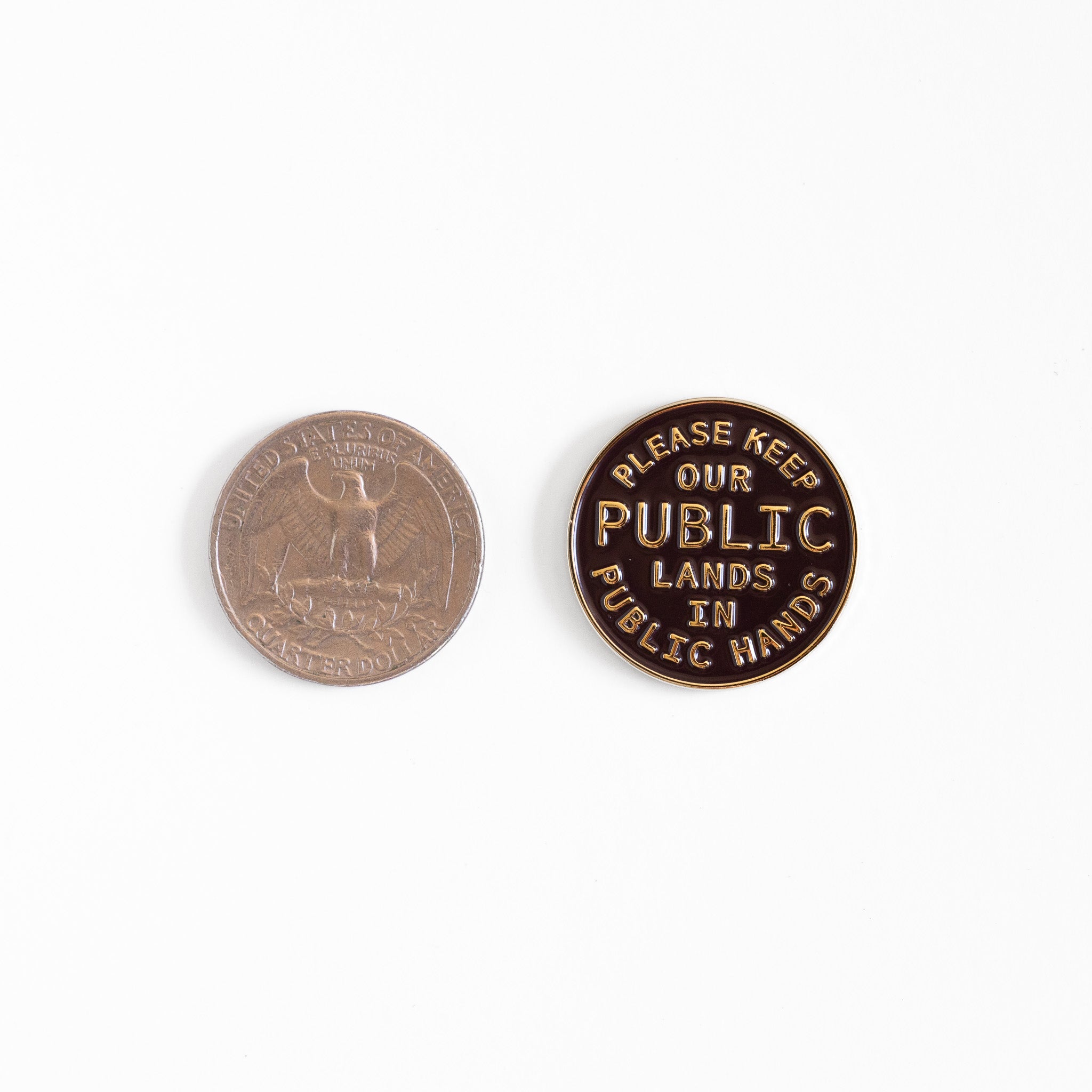 Public Lands Enamel Pin
