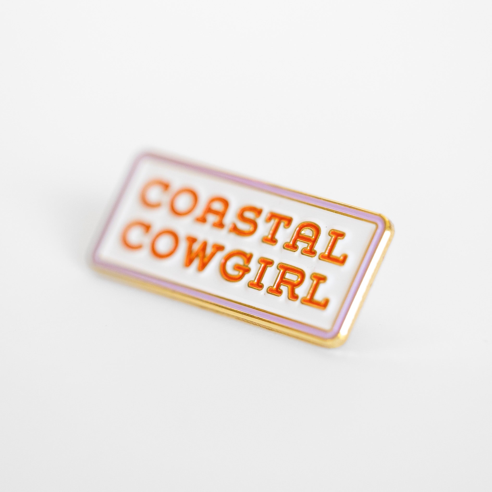 Coastal Cowgirl Enamel Pin - Metallic Gold