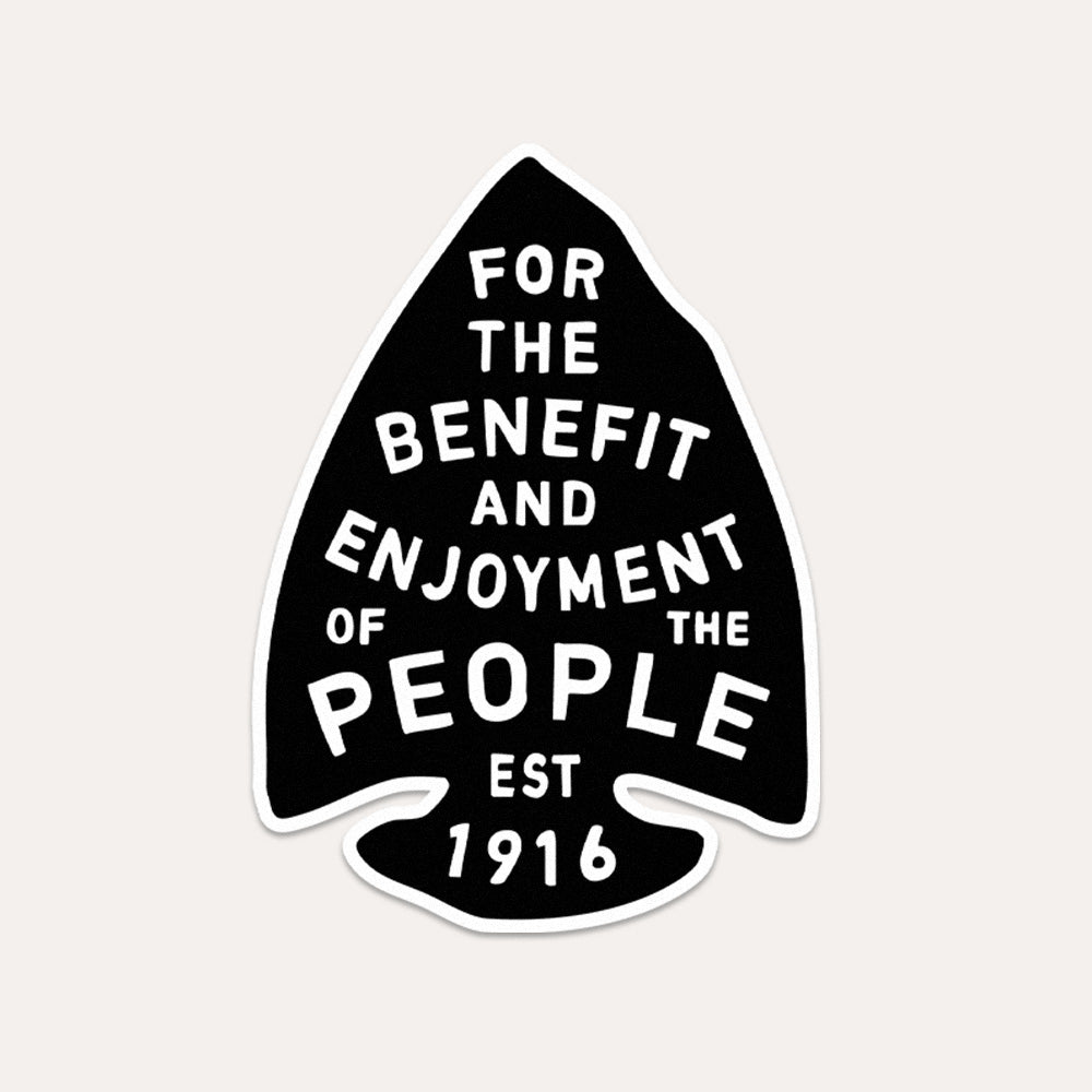 For the Benefit & Enjoyment of the People - Vinyl Sticker