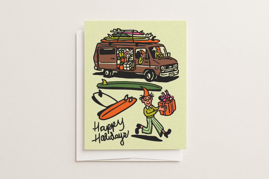 Happy Holidays - Radical Elves - Blank Holiday Card