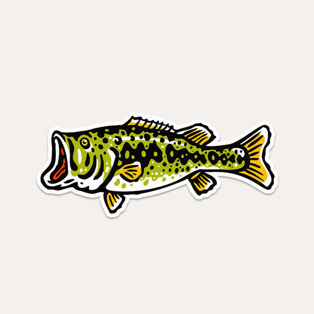 Large Mouth Bass - Vinyl Sticker