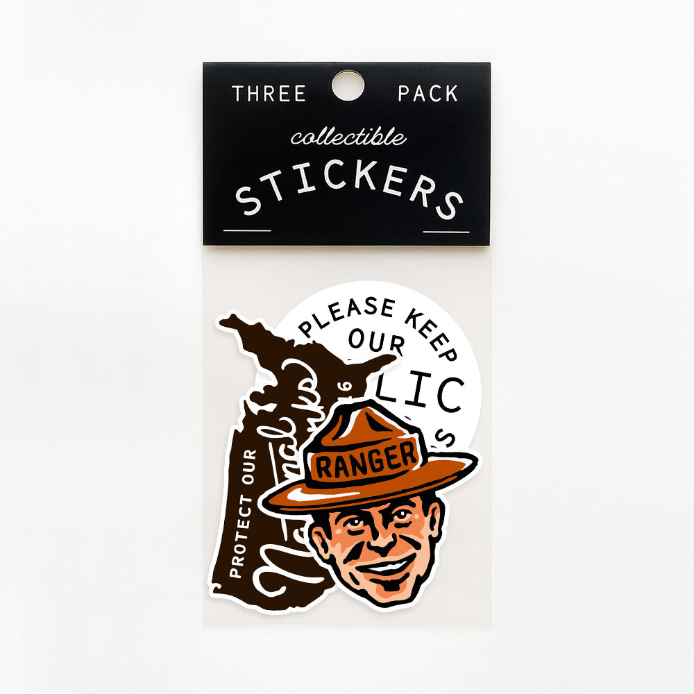 National Park Vinyl Stickers - Three Pack