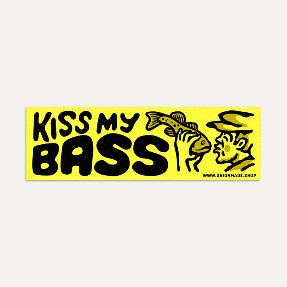 Kiss My Bass - Bumper Sticker