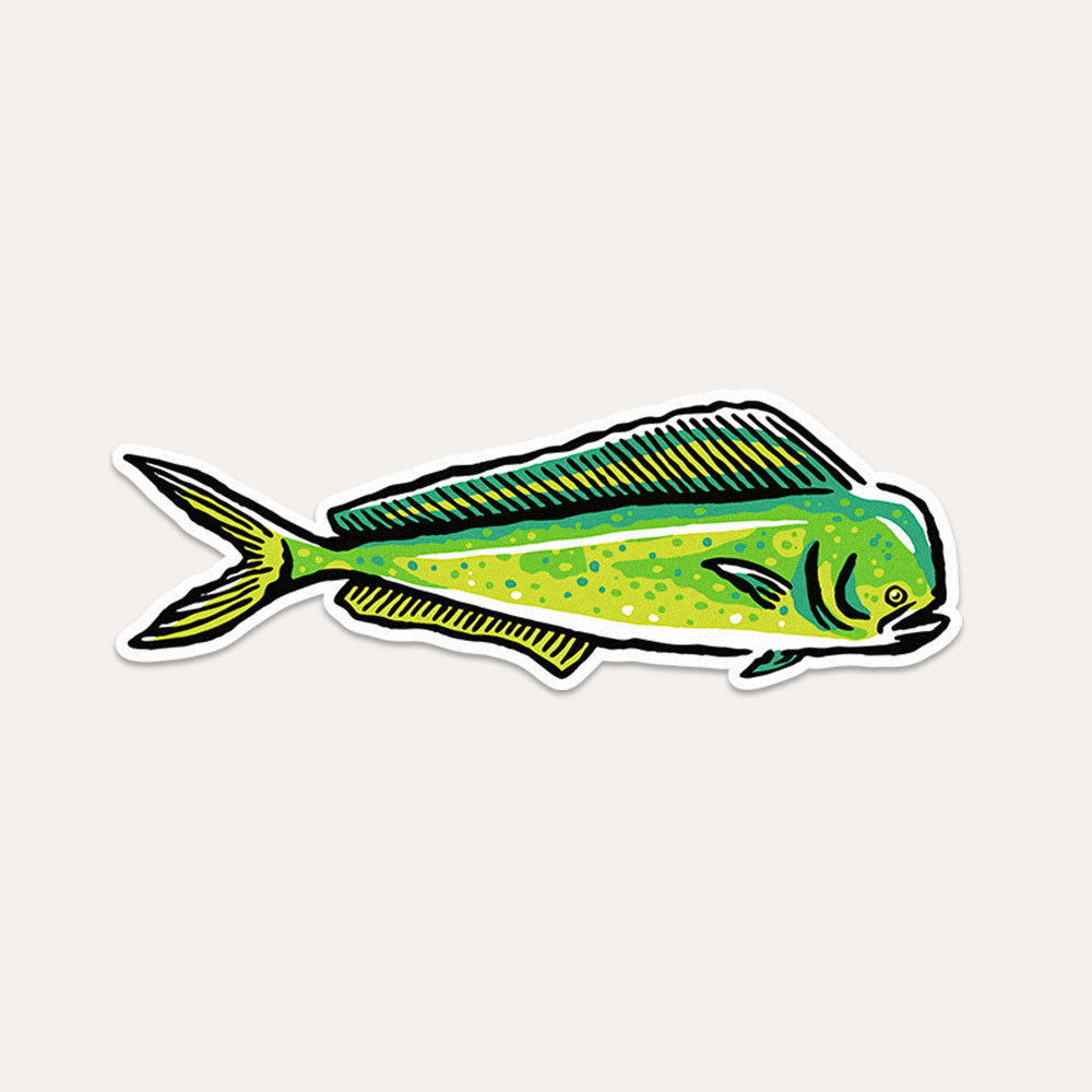 Mahi Mahi Fish - Vinyl Sticker