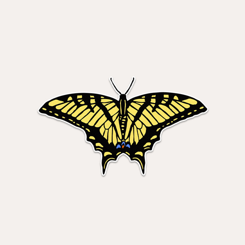 Western Tiger Swallowtail Butterfly - Vinyl Sticker