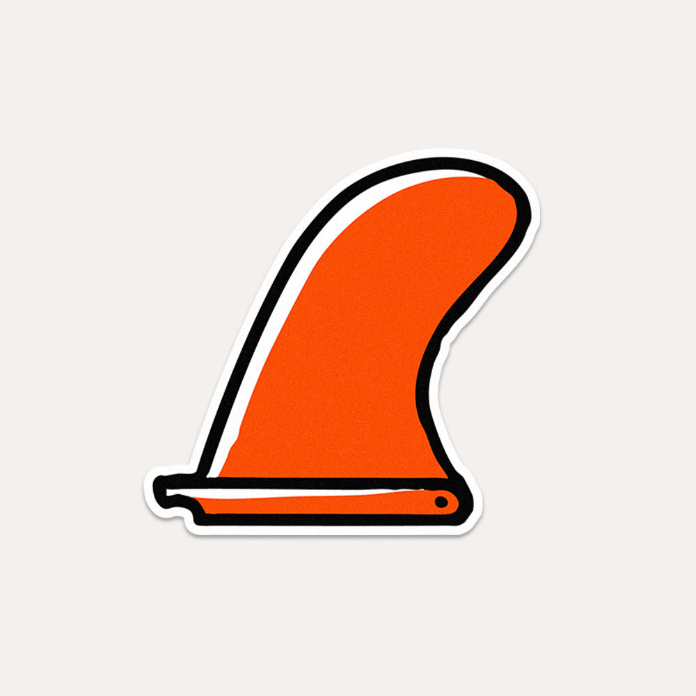 Red Surf Fin - Vinyl Sticker