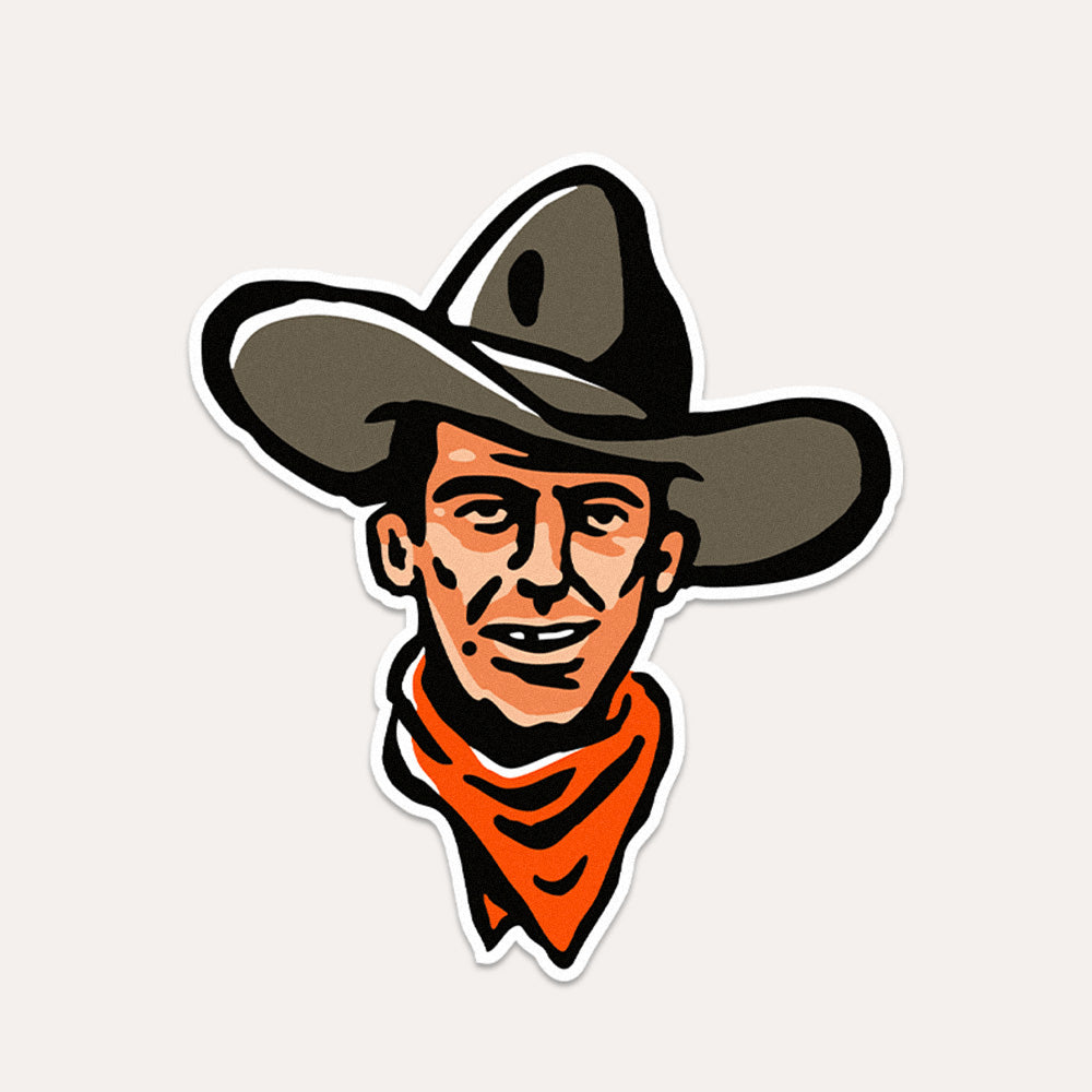 Western Cowboy - Vinyl Sticker