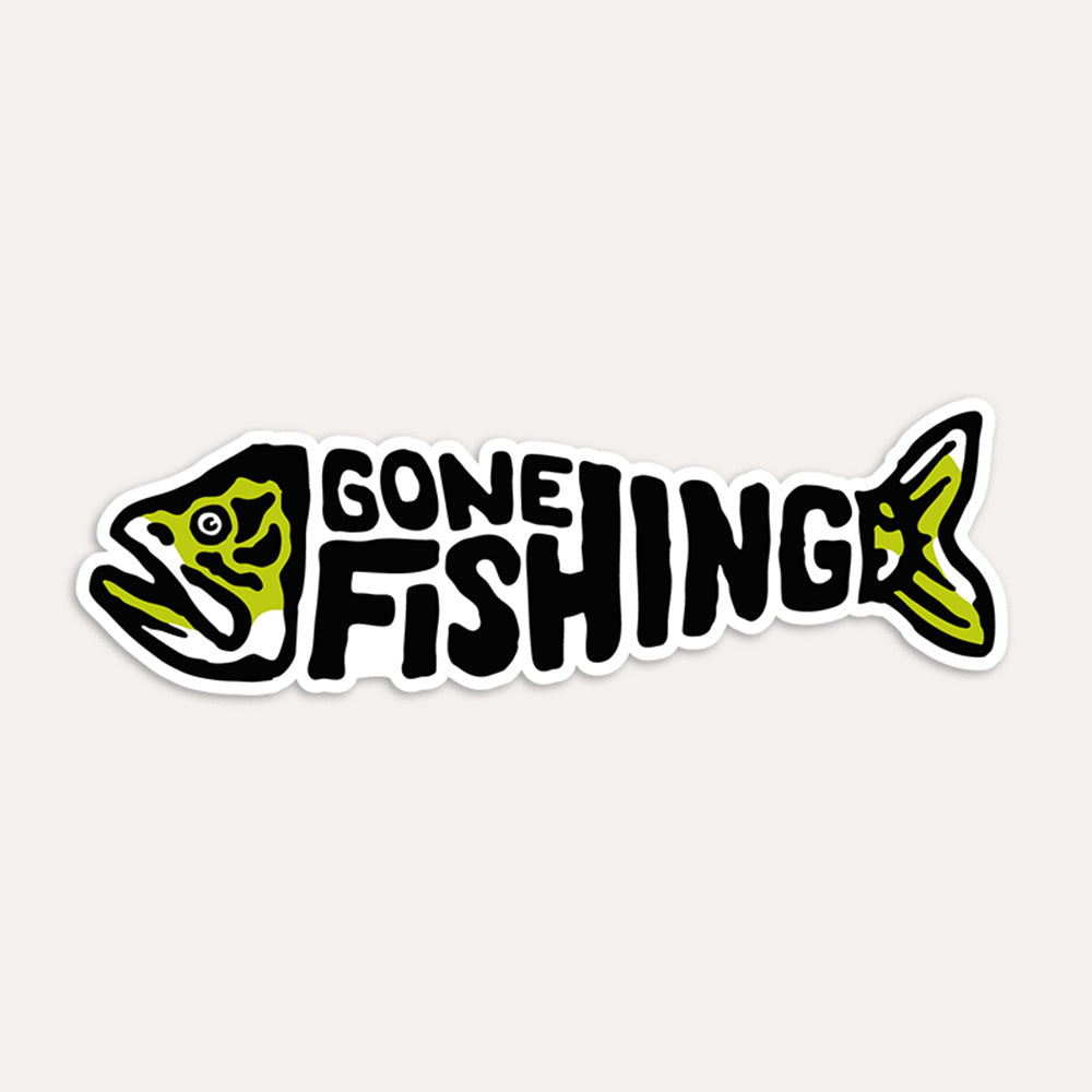 Gone Fishing - Bass Sticker