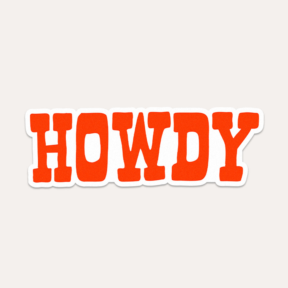 Red Howdy - Vinyl Sticker