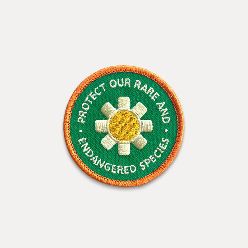 Protect Our Rare and Endangered Species - Iron On Patch