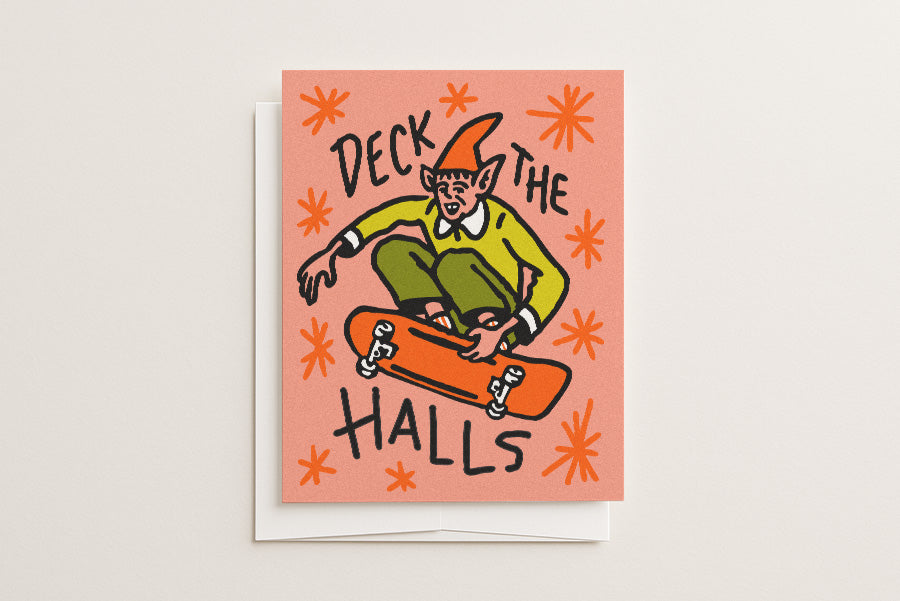 Deck The Halls - Blank Holiday Card