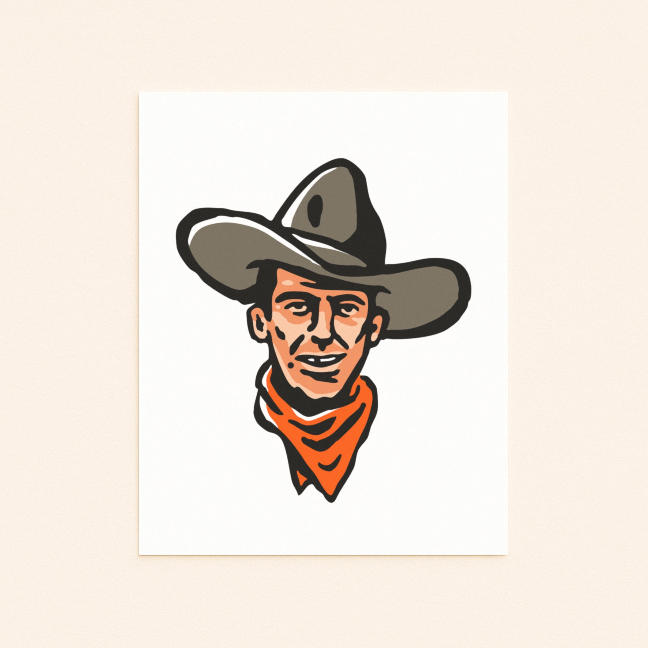 Cowboy Print - Illustration