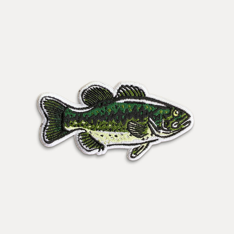 Largemouth Bass - Iron On Patch - Fish