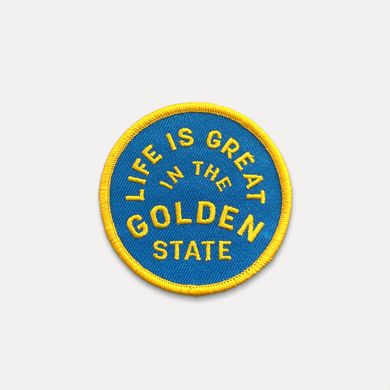 Life is Great in the Golden State - Iron On Patch