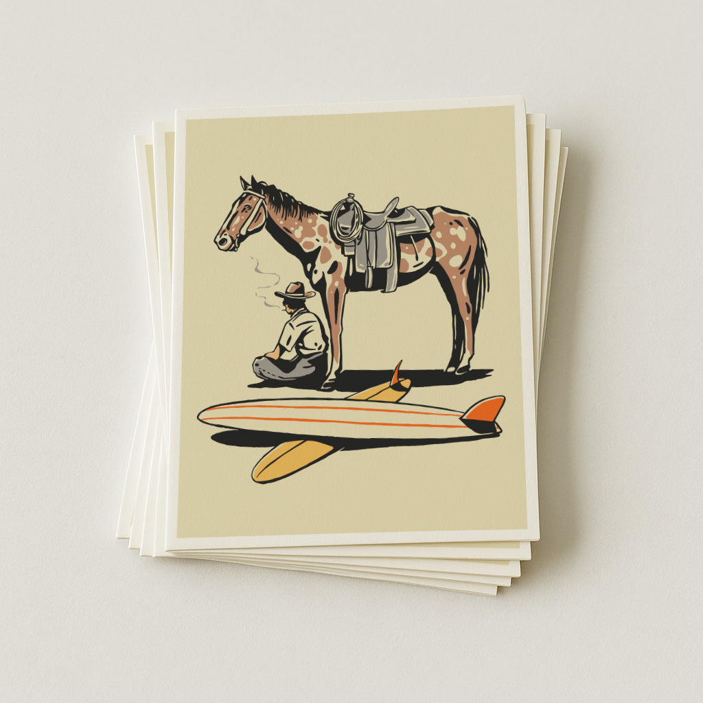 Surf Check - Illustration Print