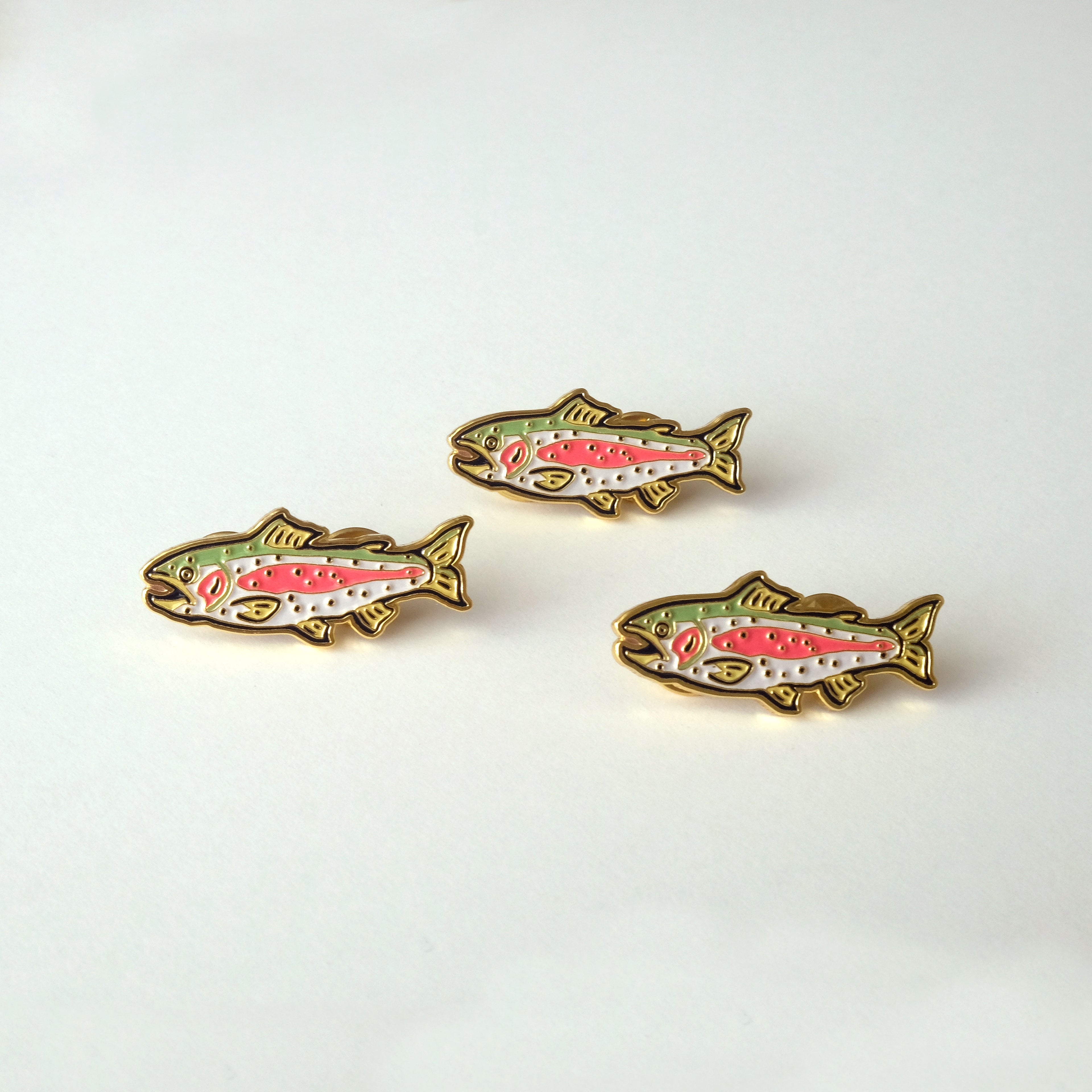 Rainbow Trout - Enamel Pin