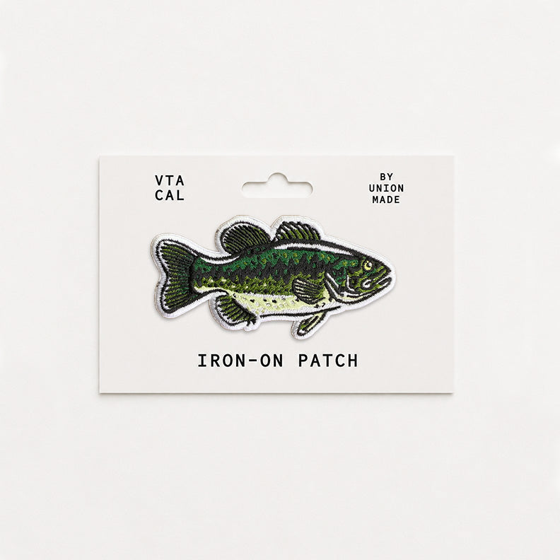 Largemouth Bass - Iron On Patch - Fish